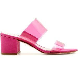 Schutz Victorie heeled sandal in vibrant pink